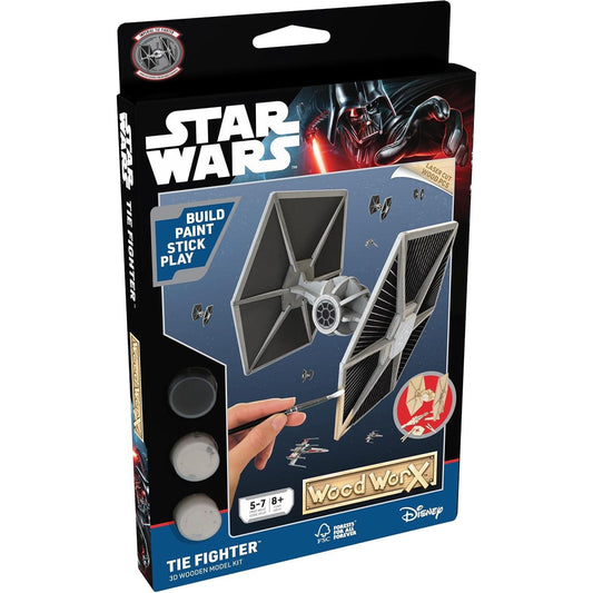 Star Wars Tie Fighter Wooden Model - Wood WorX