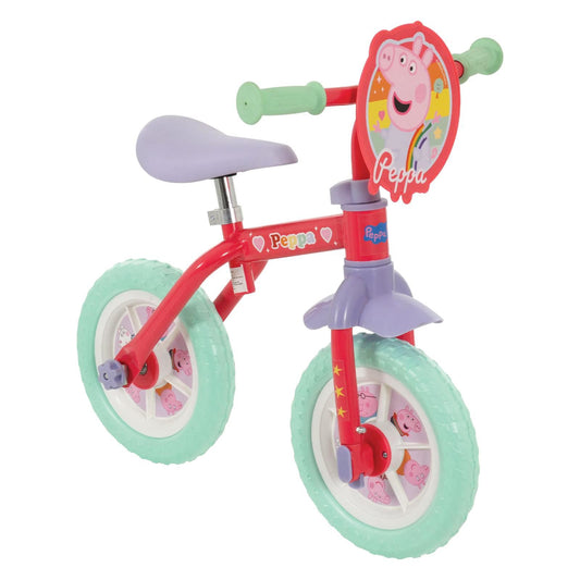 Peppa Pig My First 2-in-1 10" Balance Bike and Training Bike