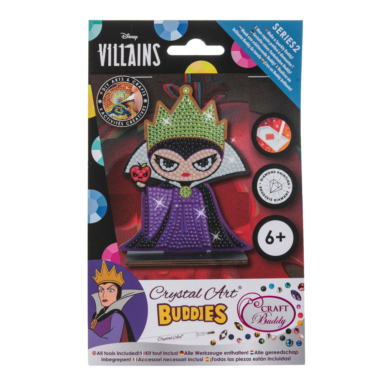 Disney Villain Evil Queen Crystal Art Buddies