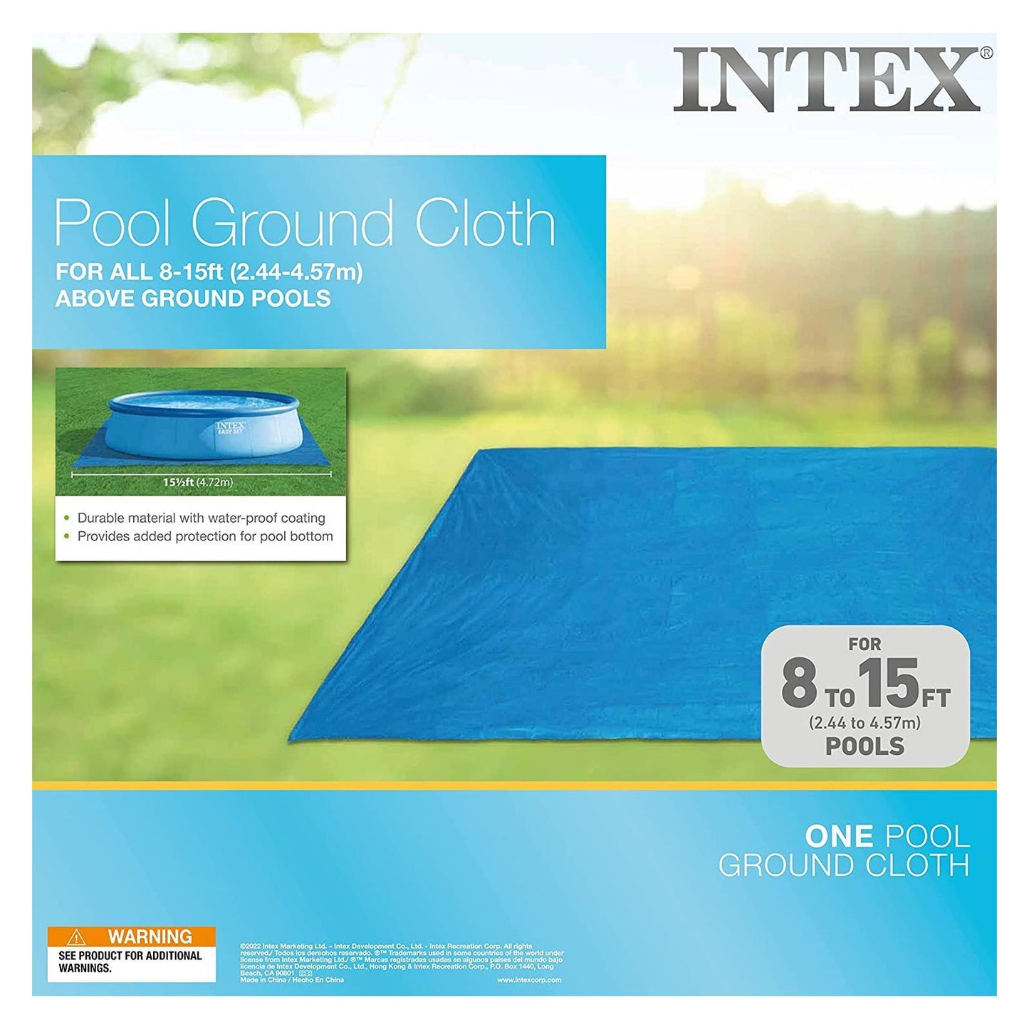 Intex Pool Ground Cloth (for 8'/10'/12'/15' Easy Set® & Frame Pools)