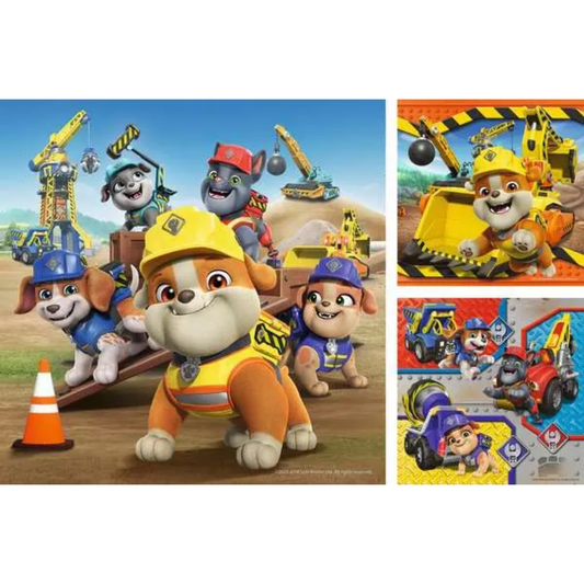 Ravensburger Paw Patrol Rubble 3 x 49 Pieces Jigsaw Puzzle