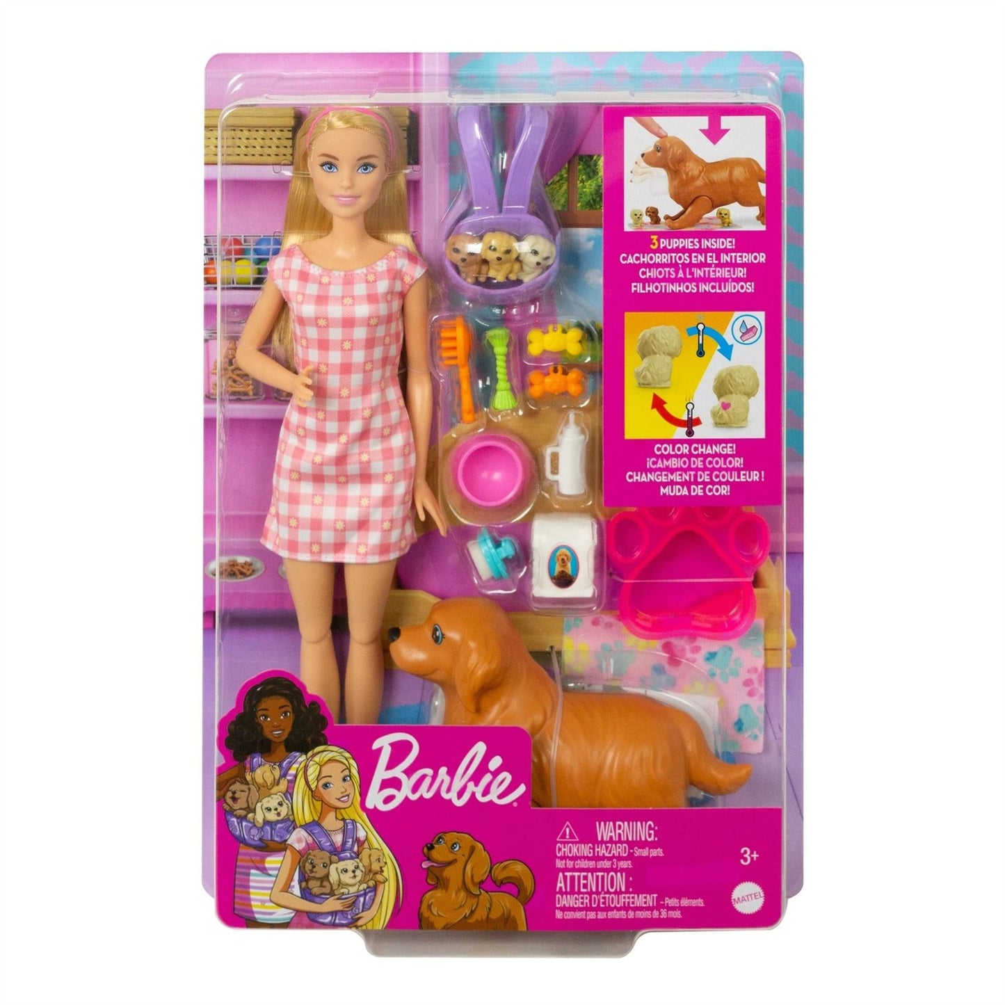 Barbie Newborn Pups Playset