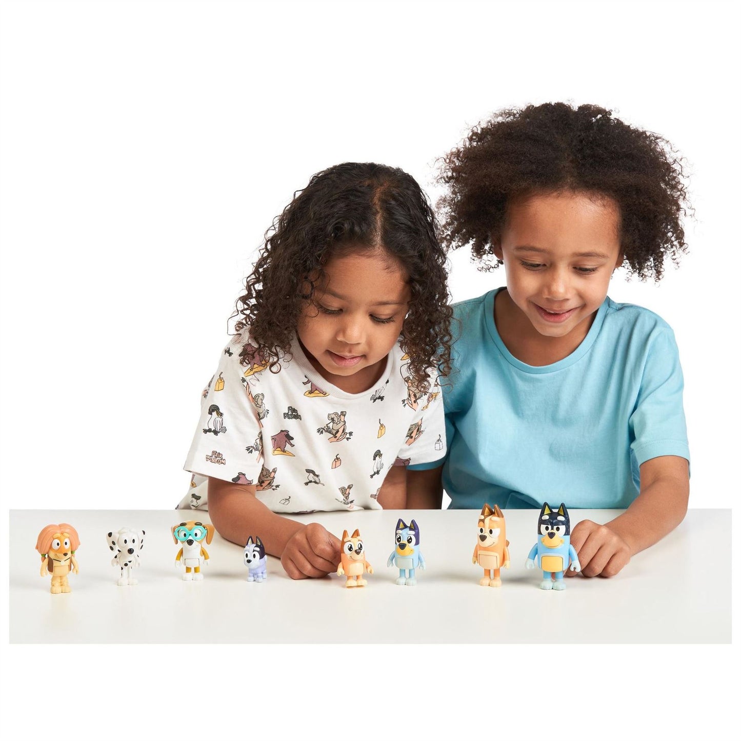 Bluey the dog, Bluey toys, Bluey, Bluey and Bingo, Bingo the Dog, Bluey Toys, Bluey Merchandise, Bluey House, Bluey Season 2, Bluey Season 3, Bluey Season 4, Bluey Cast, Bandit Healer, Bluey Youtube, Dougie, Muffin Cupcake Heeler, Stripe, Trixie, Rad, and Brandy, Bluey House, Bluey Character, Bluey Figures, Bluey Guests, Bluey Party, Bluey Friends, Bluey and Friends: Bluey, Coco, Snickers and Honey 4 Figure Pack & Bluey and Bingo Grannies Playset: Articulated 2.5 Inch Action Figures 2-Pack, Bluey and Famil