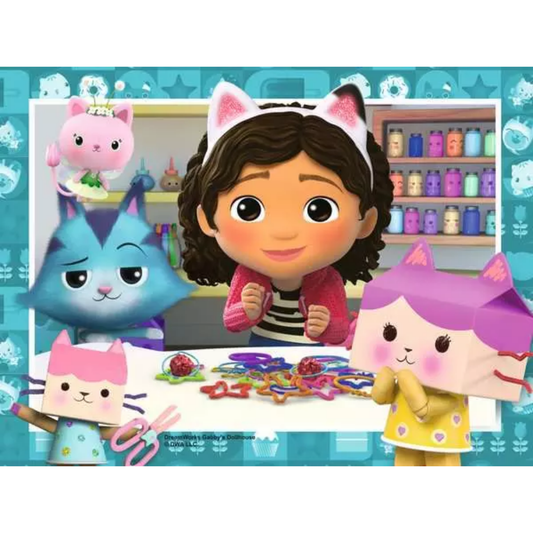 Ravensburger Gabby’s Dollhouse, 4 in a Box Jigsaw Puzzle