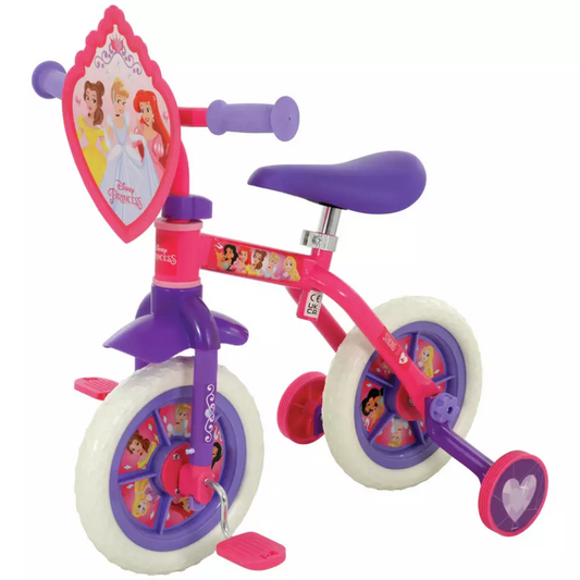 Disney Princess 10" 2-In-1 Training Bike