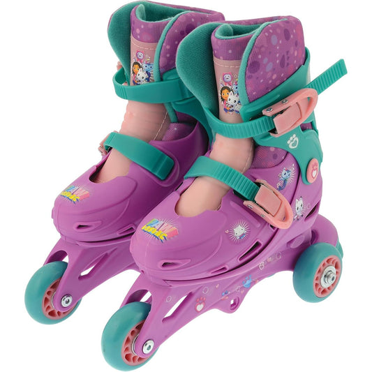 Gabby's Dollhouse 2-in-1 Convertible Skates: Tri to In-Line