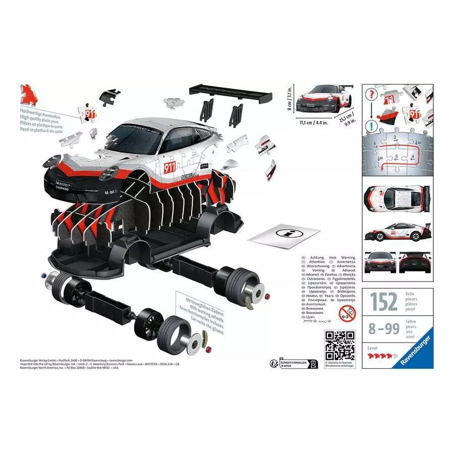 Porsche GT3 3D Puzzle 108pc