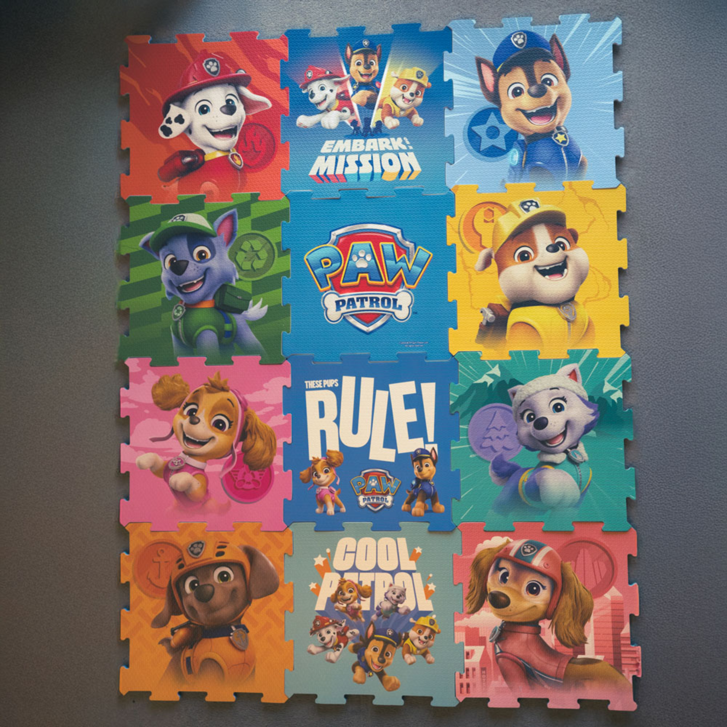 Paw Patrol Foam Play Mat Soft Tiles 12 Pieces