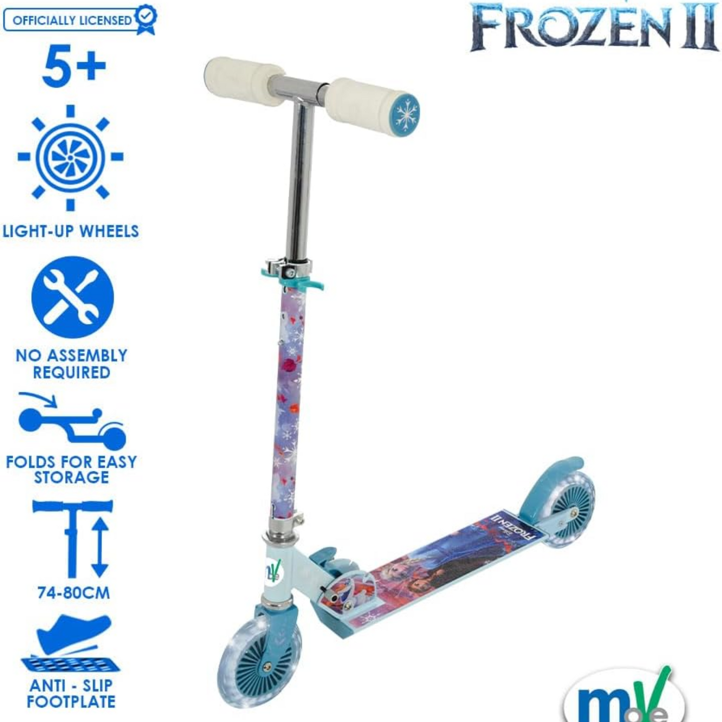 Frozen 2 Officially Licenced Light-Up Inline Scooter
