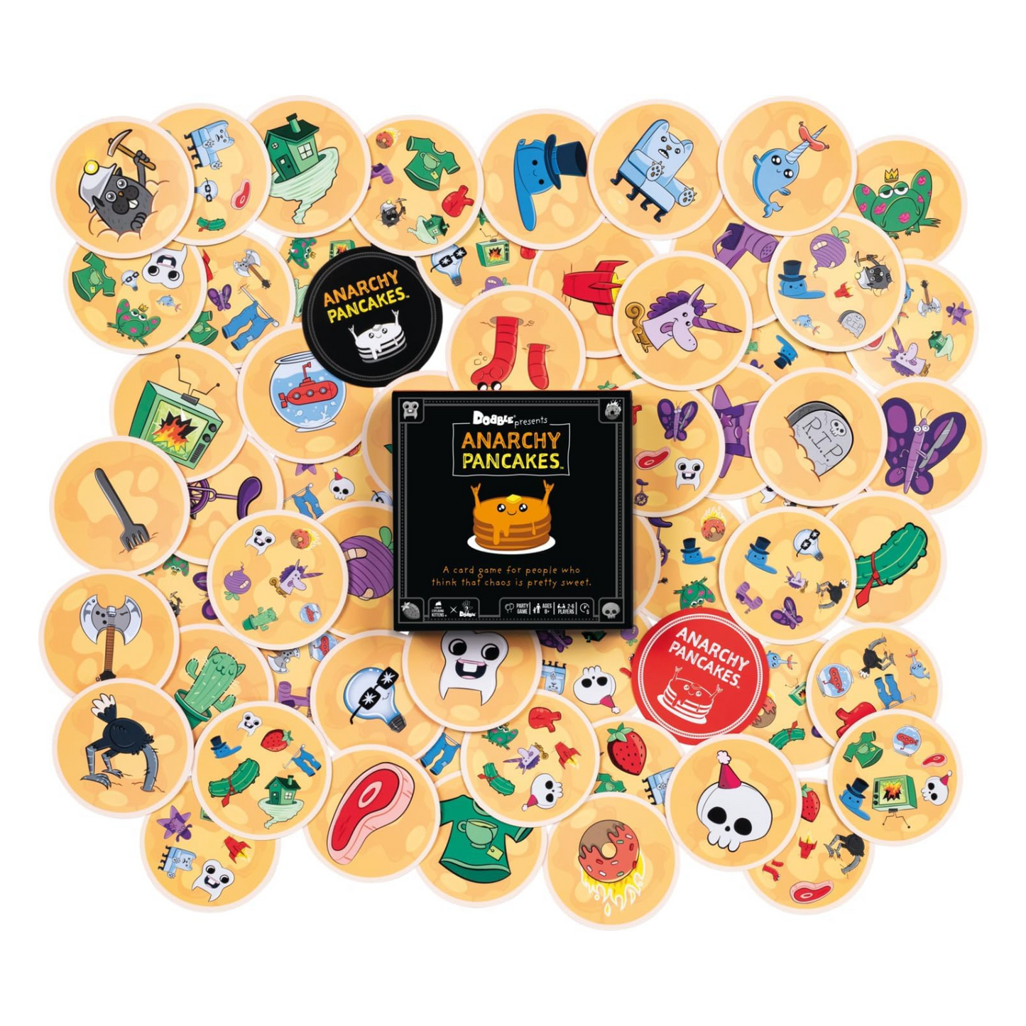 Anarchy Pancakes Dobble Family Card Game