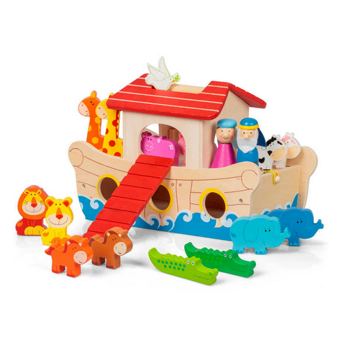 Wooden Noah's Ark Playset