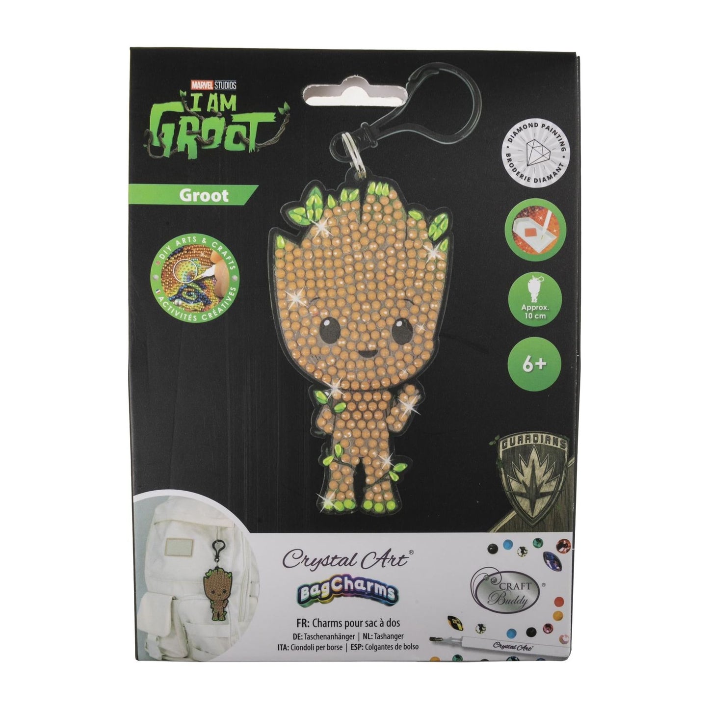 Marvel Groot Crystal Art Backpack Charm Kit