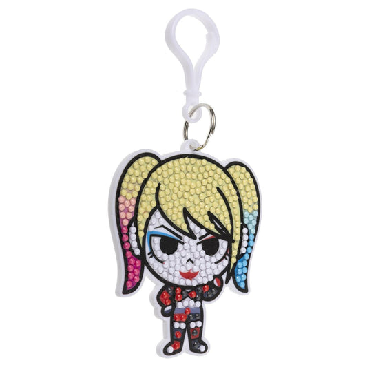 DC Harley Quinn Crystal Art Backpack Charm Kit