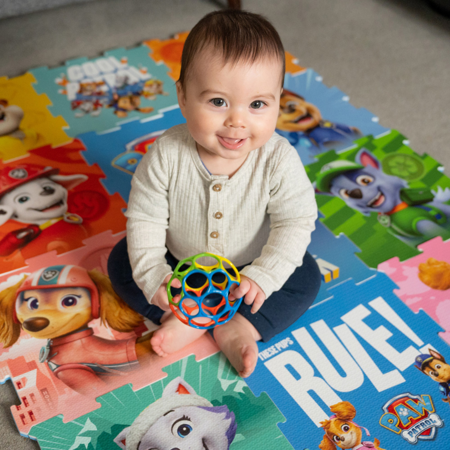 Paw Patrol Foam Play Mat Soft Tiles 12 Pieces