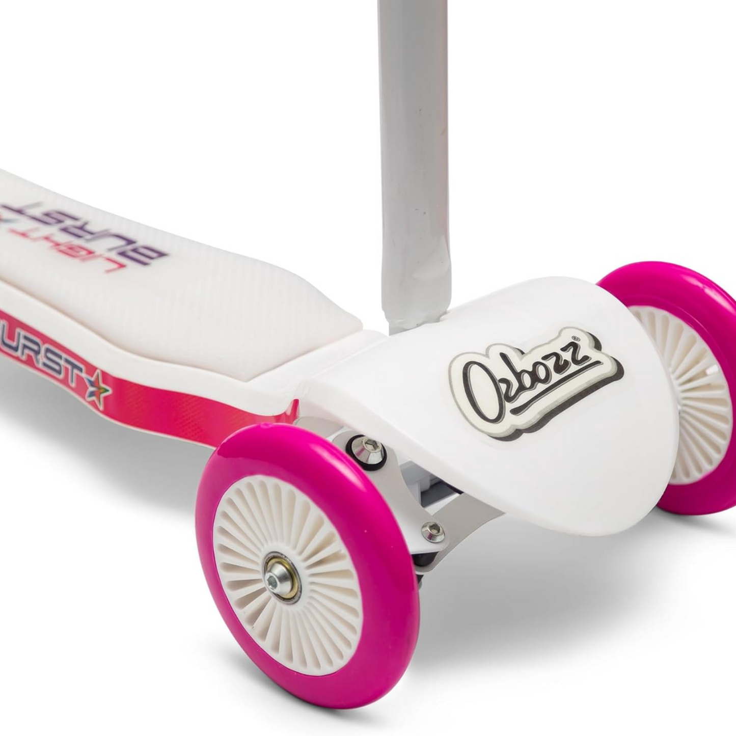 Ozbozz LIGHT BURST SCOOTER Light Up 3-Wheeled Scooter, Pink