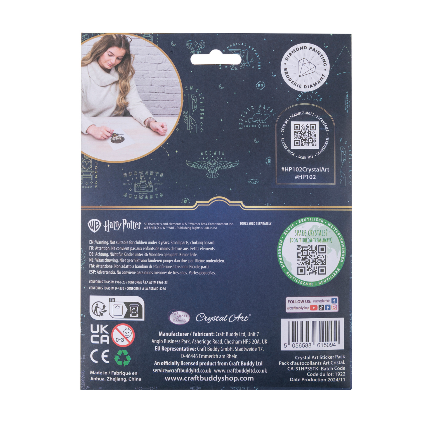 Harry Potter Crystal Art Sticker Album