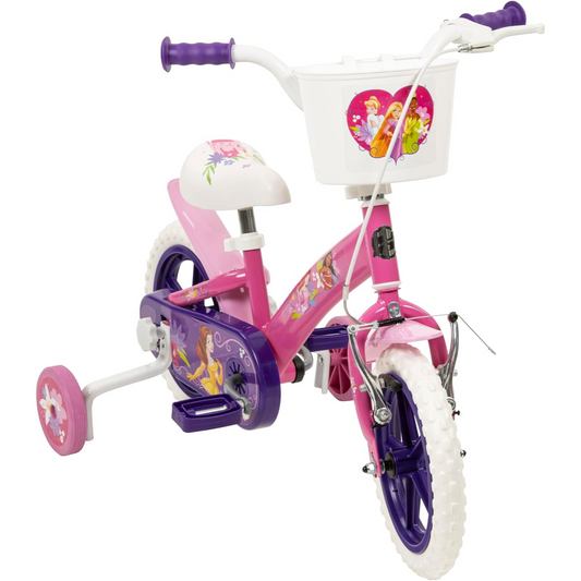 Toimsa Disney Princess 12" Bicycle, with Stabilisers and Basket