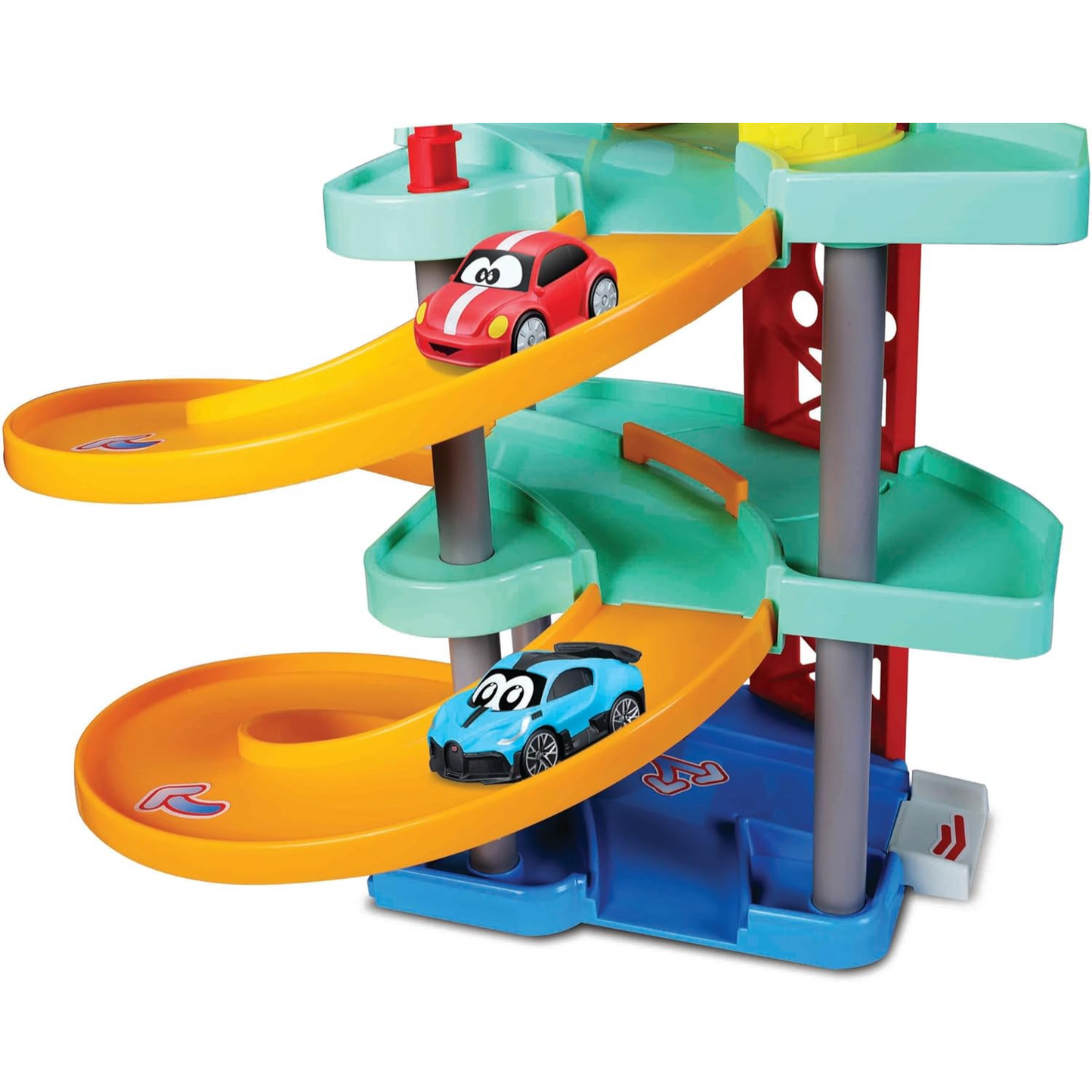 Bburago LAUNCH & RACE TOWER VW VOLKSWAGEN BEETLE & BUGATTI DIVO Preschool Playset Toy