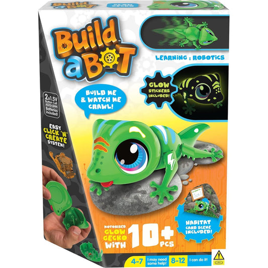 Build-a-Bot: Glow Gecko Build Your Own Interactive Pet Gecko