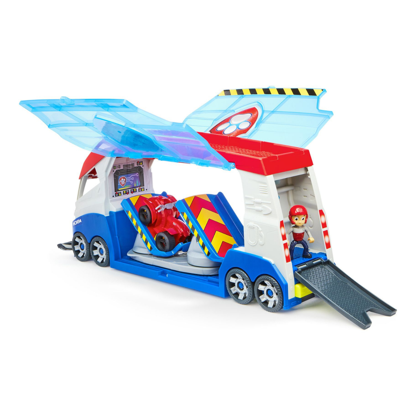 Paw Patrol, Transforming PAW Patroller with Vehicle Launchers, Lights & Sounds, Ryder Action Figure & ATV Toy Car, Kids’ Toys for Boys & Girls