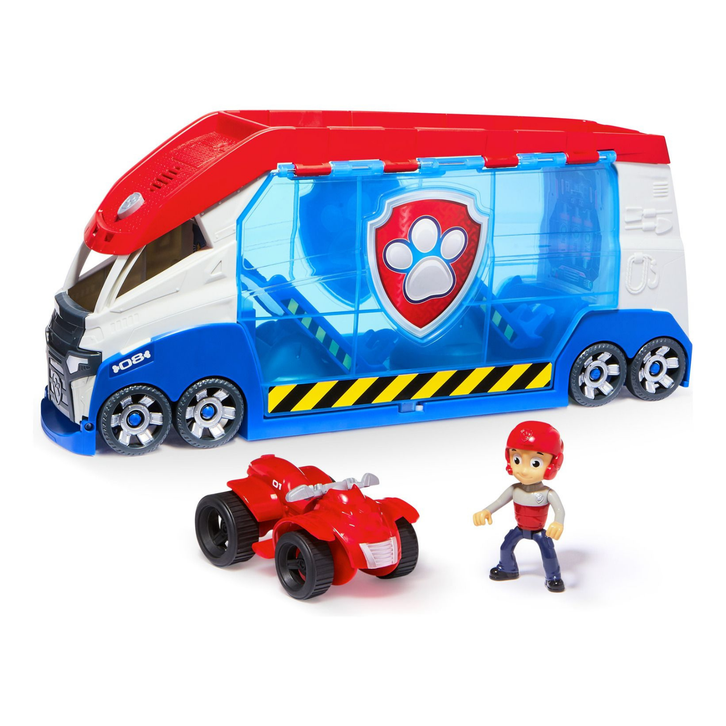 Paw Patrol, Transforming PAW Patroller with Vehicle Launchers, Lights & Sounds, Ryder Action Figure & ATV Toy Car, Kids’ Toys for Boys & Girls