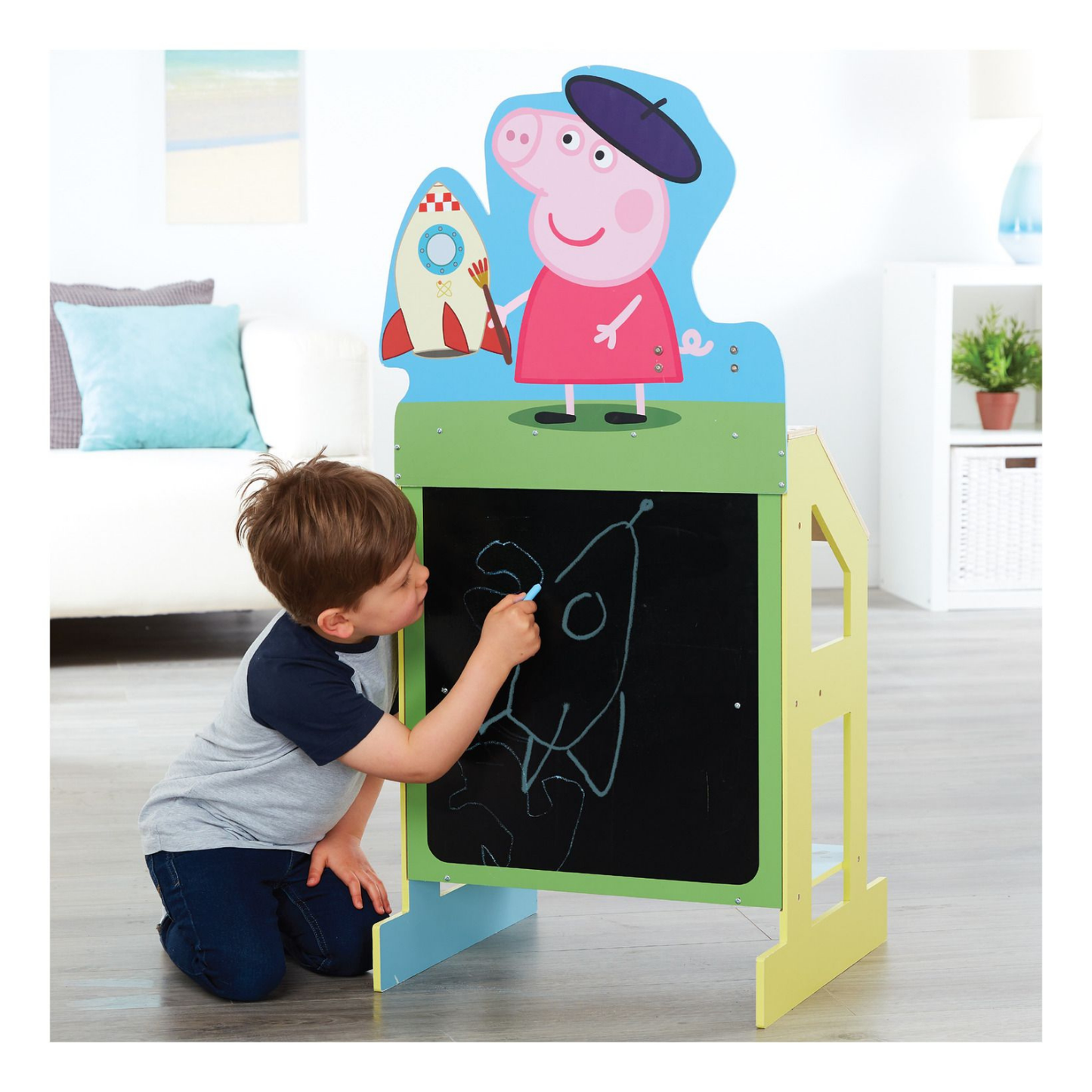 Peppa Pig Play & Draw Wooden Easel