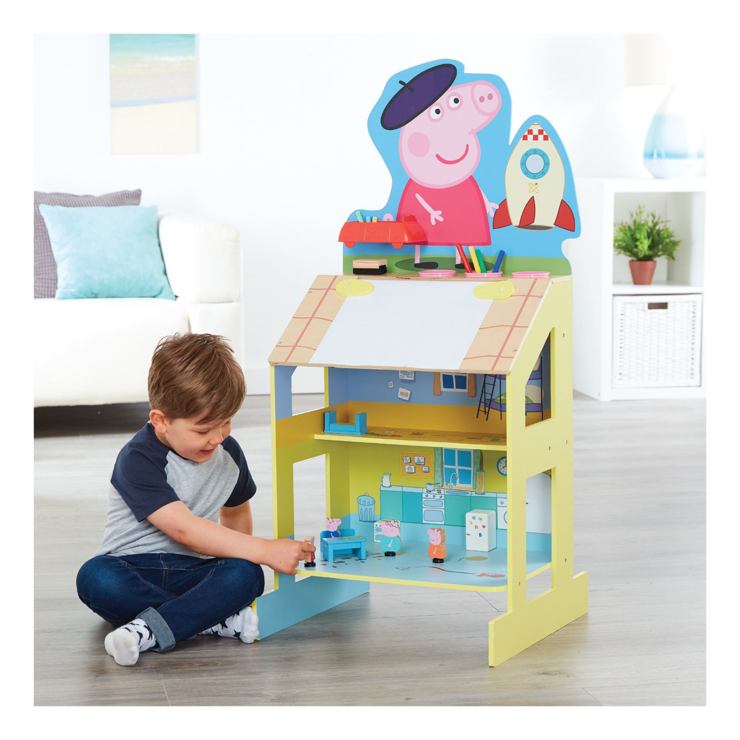 Peppa Pig Play & Draw Wooden Easel
