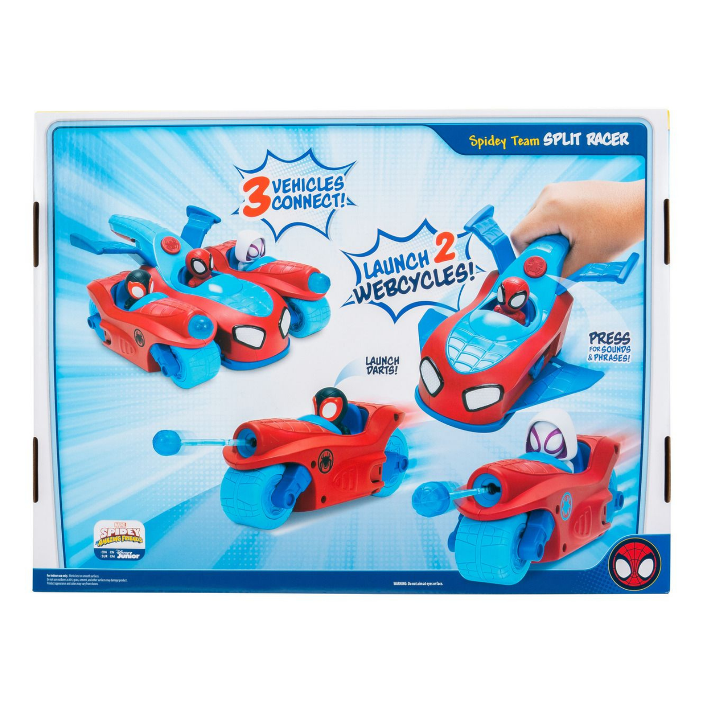 Spidey and His Amazing Friends: Split Racer Three-in-One Vehicle 21.5cm
