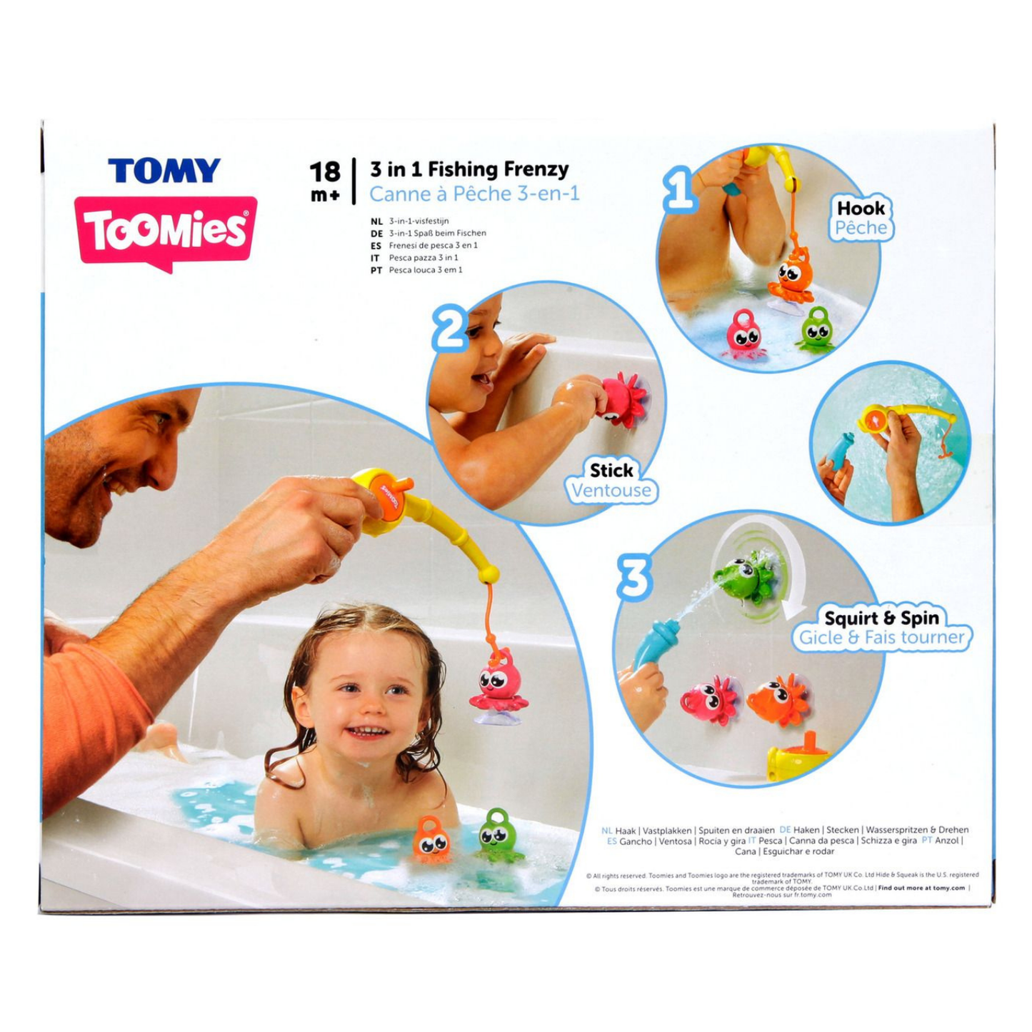 Tomy 3 In 1 Fishing Frenzy Bath Toy