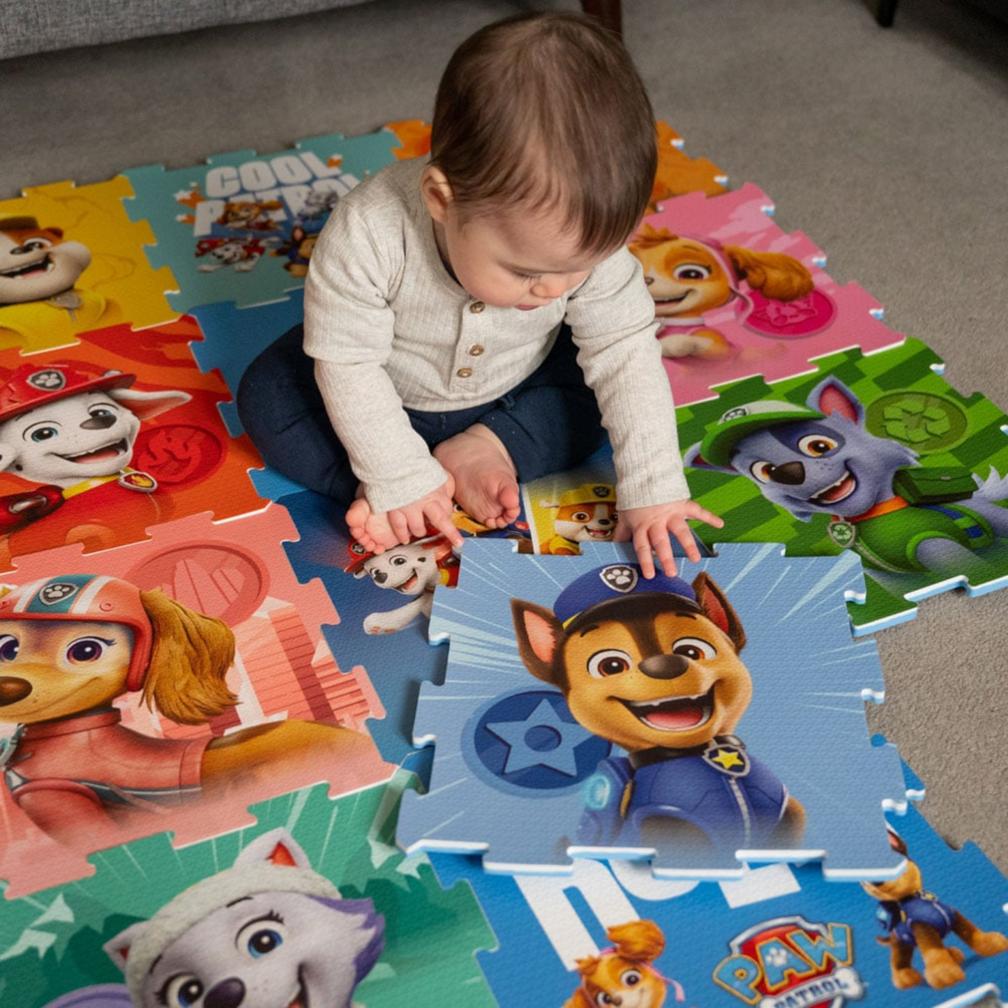 Paw Patrol Foam Play Mat Soft Tiles 12 Pieces