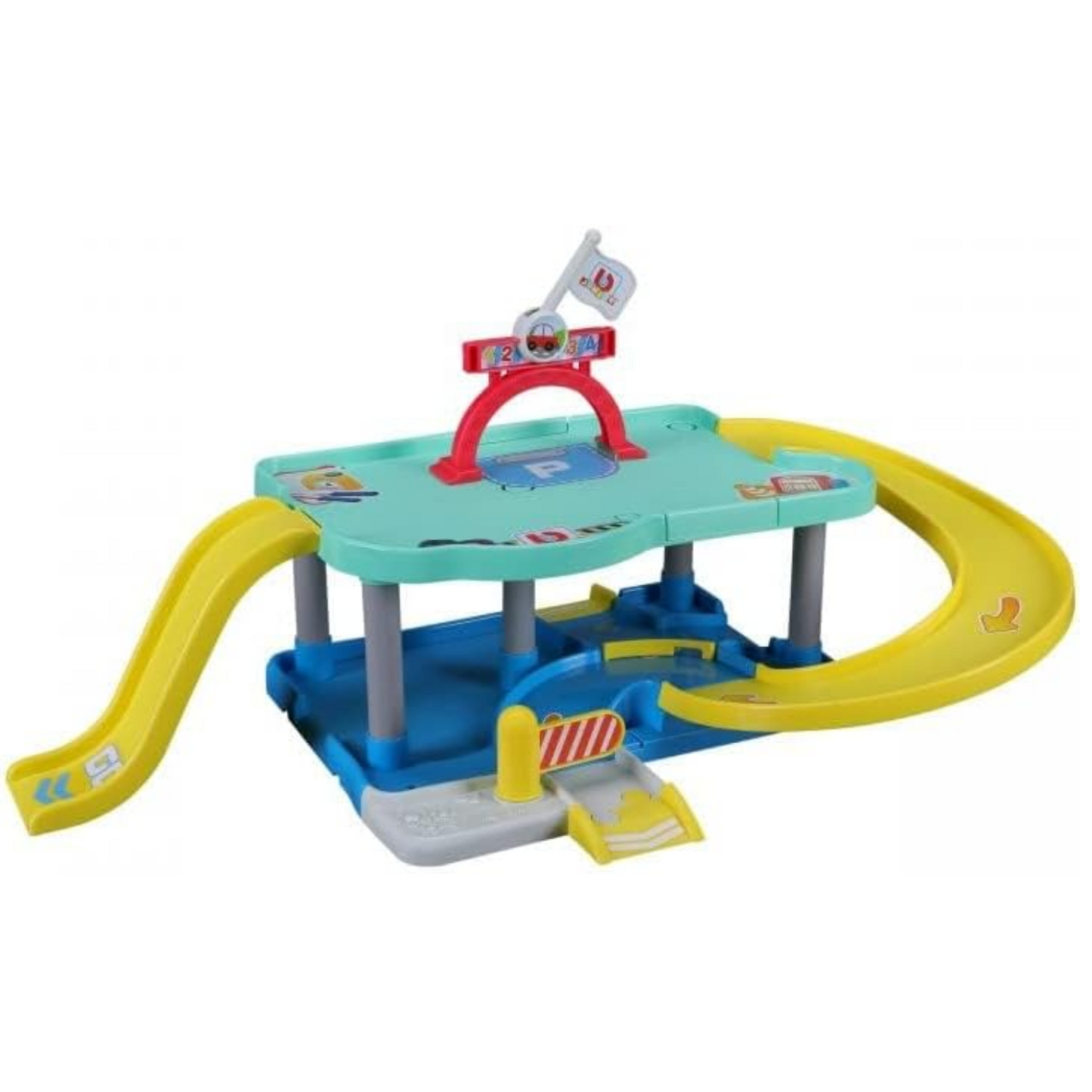 Bburago BB JUNIOR MY 1ST GARAGE SET VW VOLKSWAGEN and LAMBORGHINI Preschool Vehicle Playset