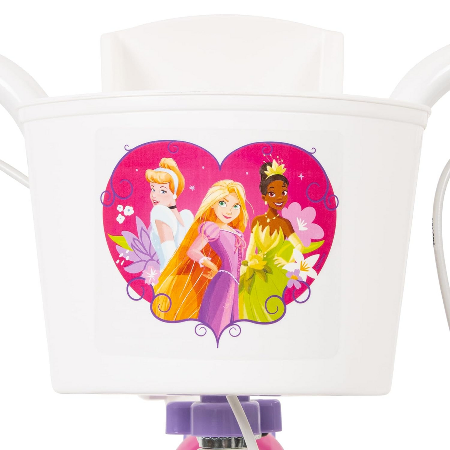 Toimsa Disney Princess 14" Bicycle, with Stabilisers, Basket and Doll Carrier