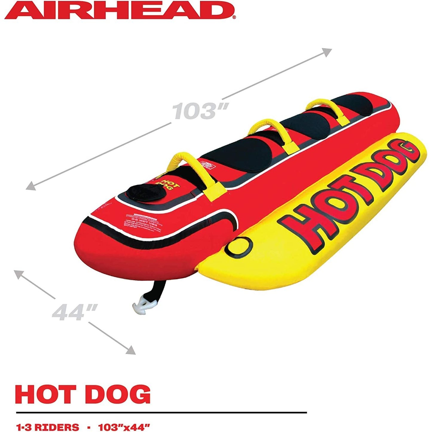 Airhead Hot Dog Towable 3 Person Inflatable