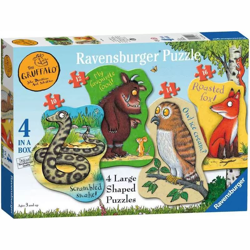 The Gruffalo, 4x Large Shaped Puzzles