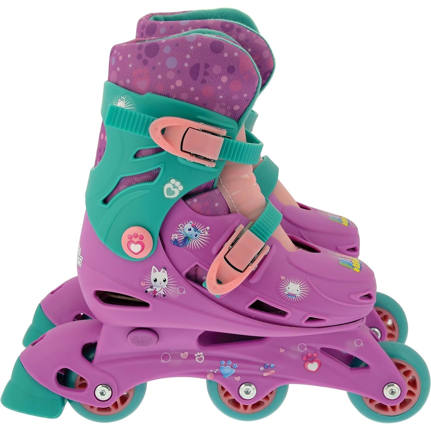 Gabby's Dollhouse 2-in-1 Convertible Skates: Tri to In-Line