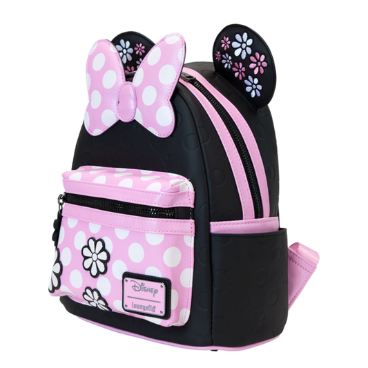 Loungefly - Disney Minnie Mouse Floral Rock the Dots Mini Backpack