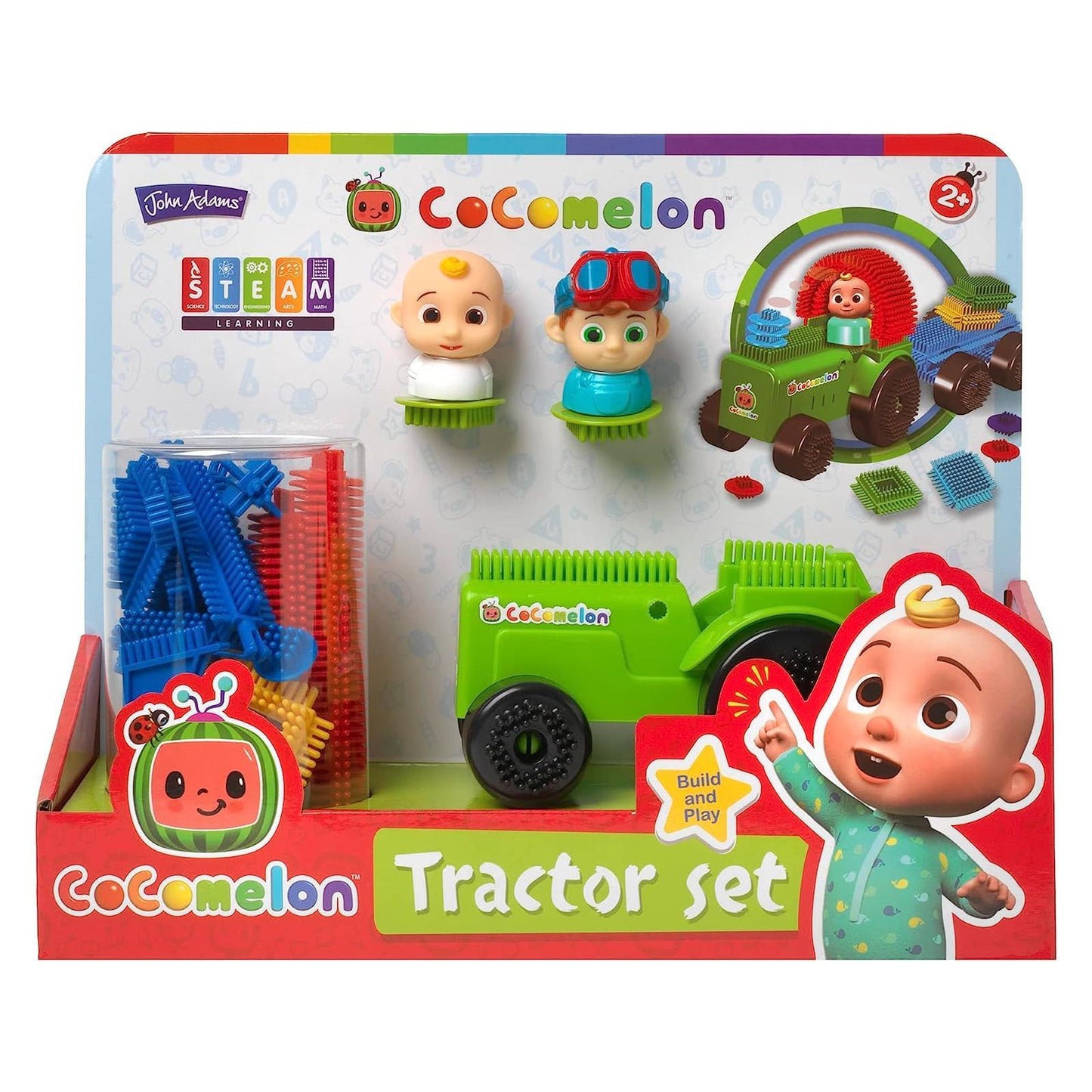 Cocomelon Fun Bricks Tractor