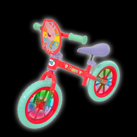 Peppa Pig 12" Balance Bike with Light Up Wheels