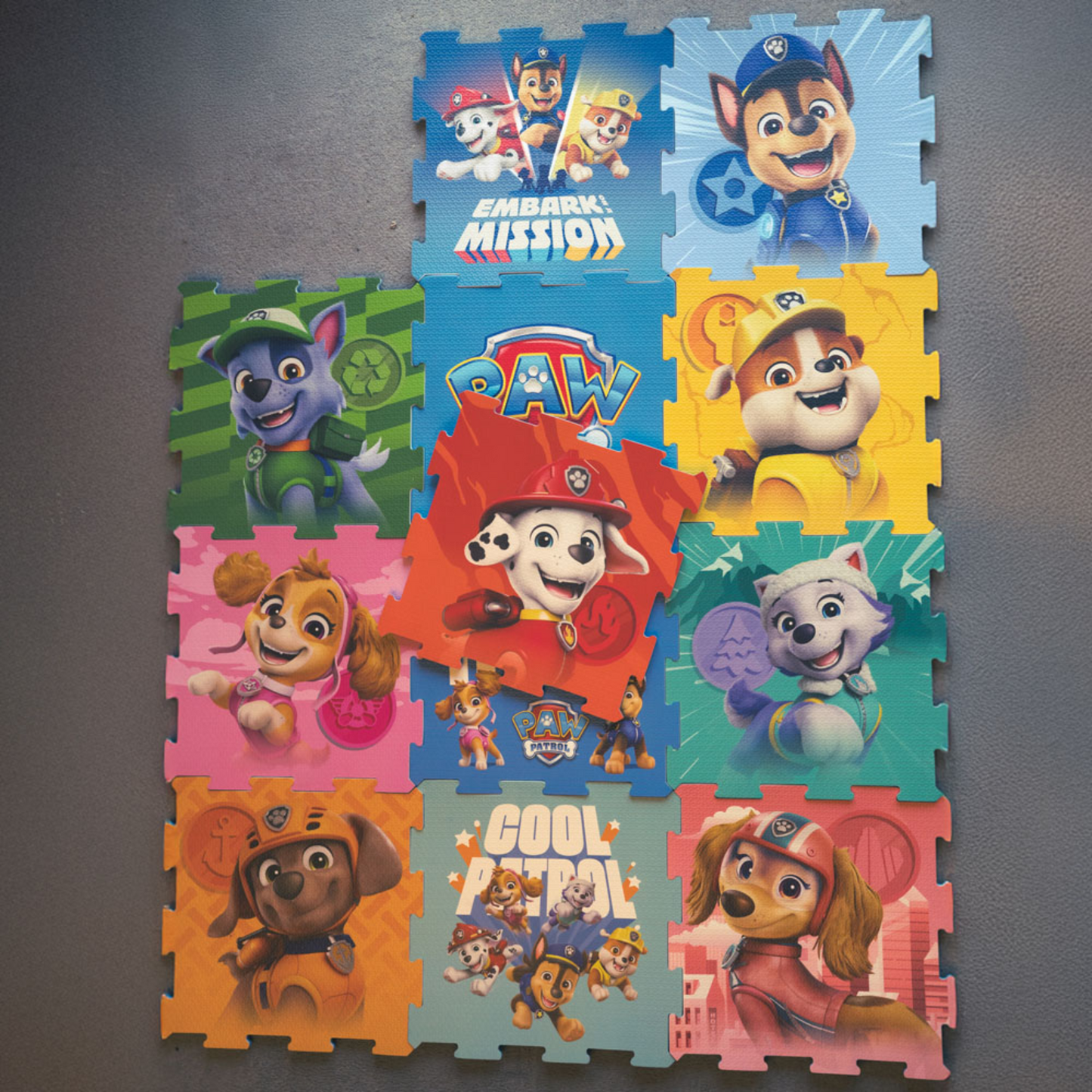 Paw Patrol Foam Play Mat Soft Tiles 12 Pieces