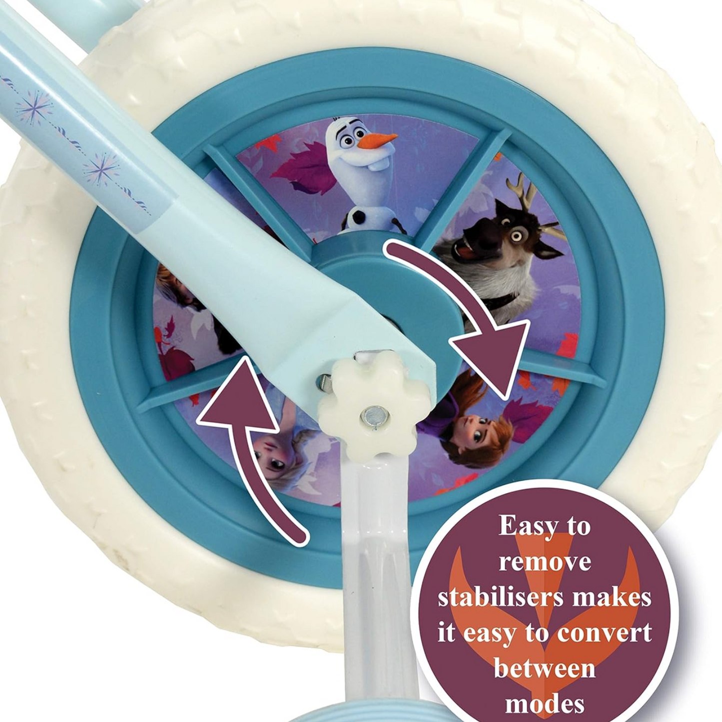 Frozen II 10" 2-In-1 Training Bike