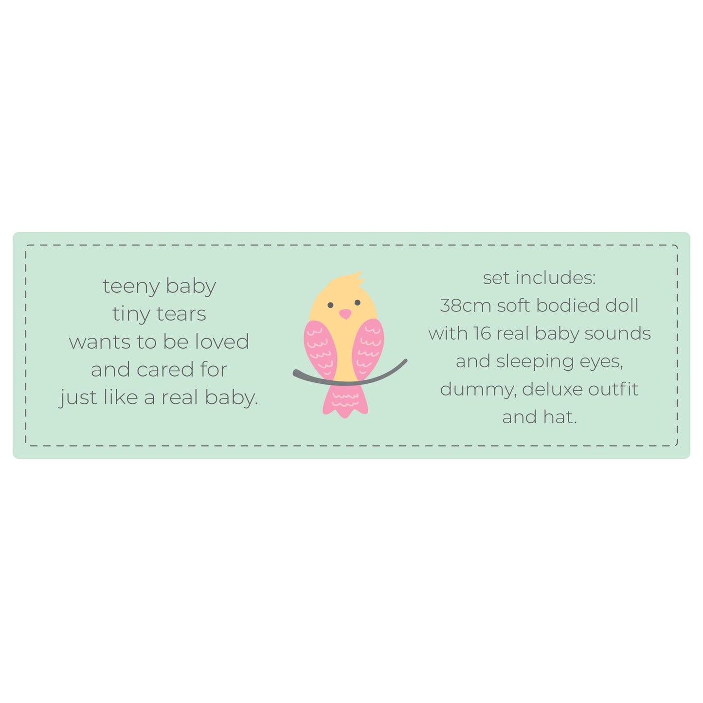 Tiny Tears 15'' Baby Soft Tiny Tears with 16 Sounds