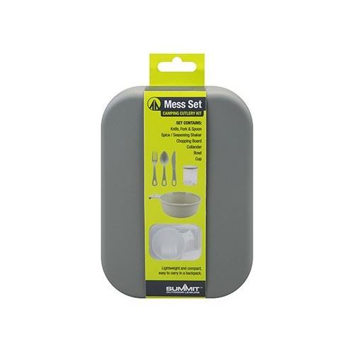 Summit Mess Set with Cutlery, Chopping Board and Seasoning Pots