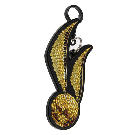 Harry Potter Golden Snitch Crystal Art Backpack Charm Kit