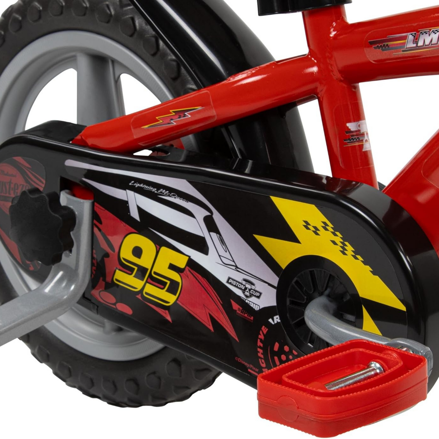 Toimsa Disney Cars 12 inch Bicycle with training wheel stabilisers