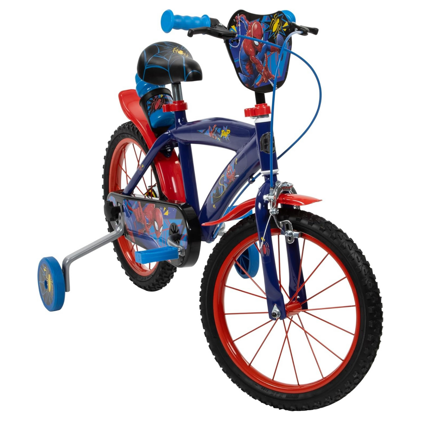 Disney Marvel Spiderman Bicycle, with training wheel stabilisers