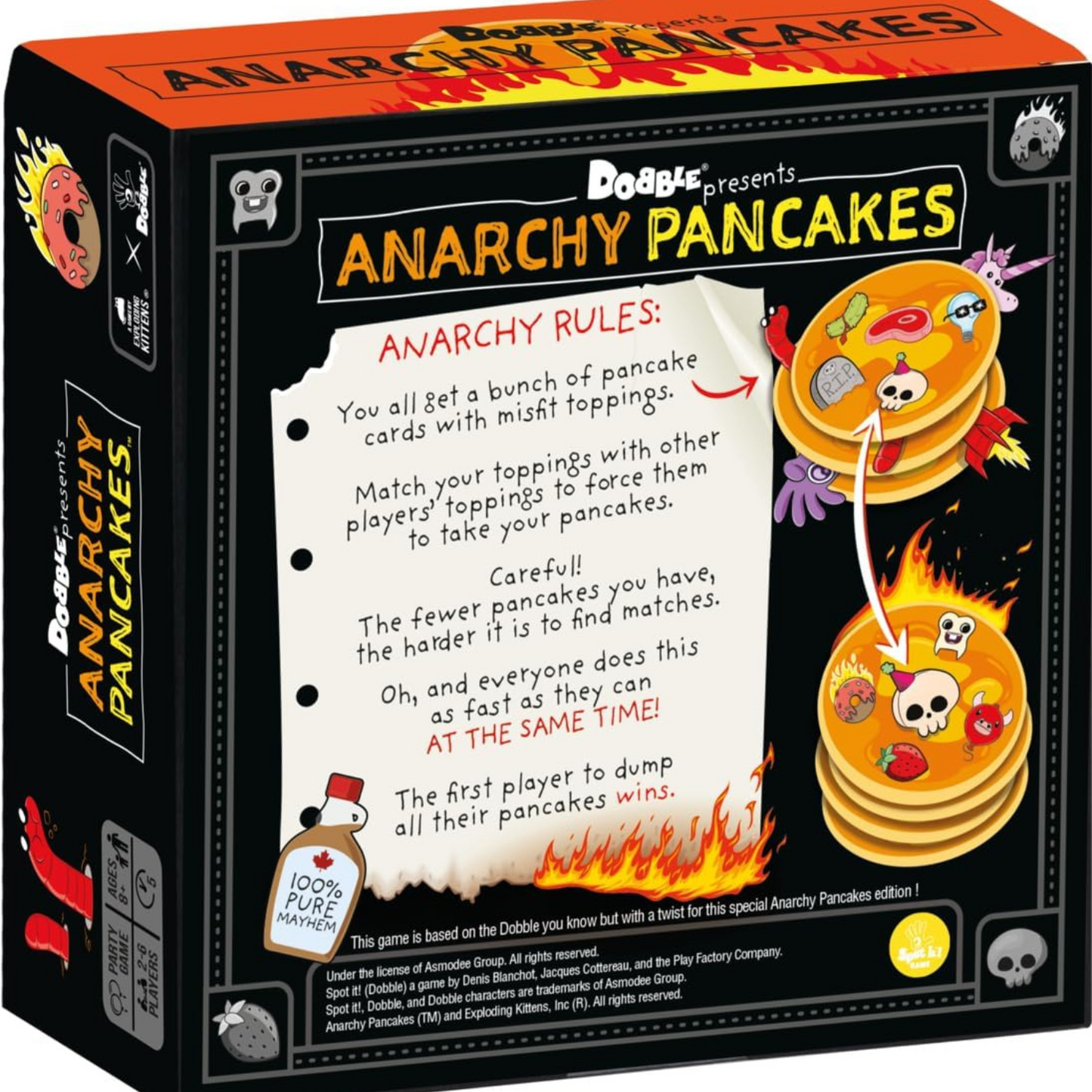 Anarchy Pancakes Dobble Family Card Game