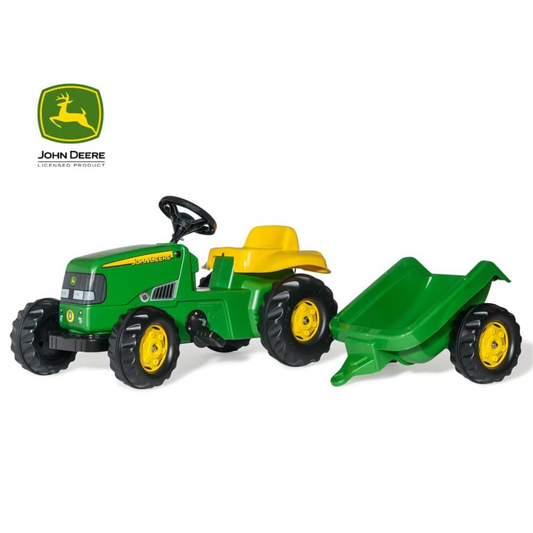 RollyKid John Deere Tractor with Trailer