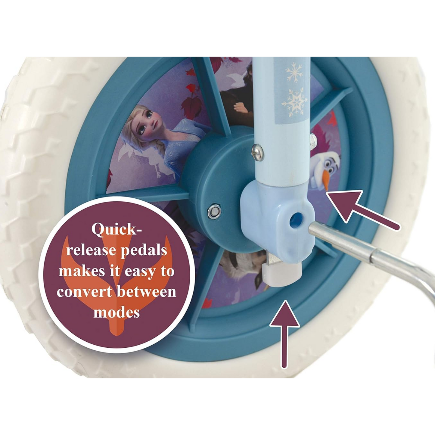 Frozen II 10" 2-In-1 Training Bike