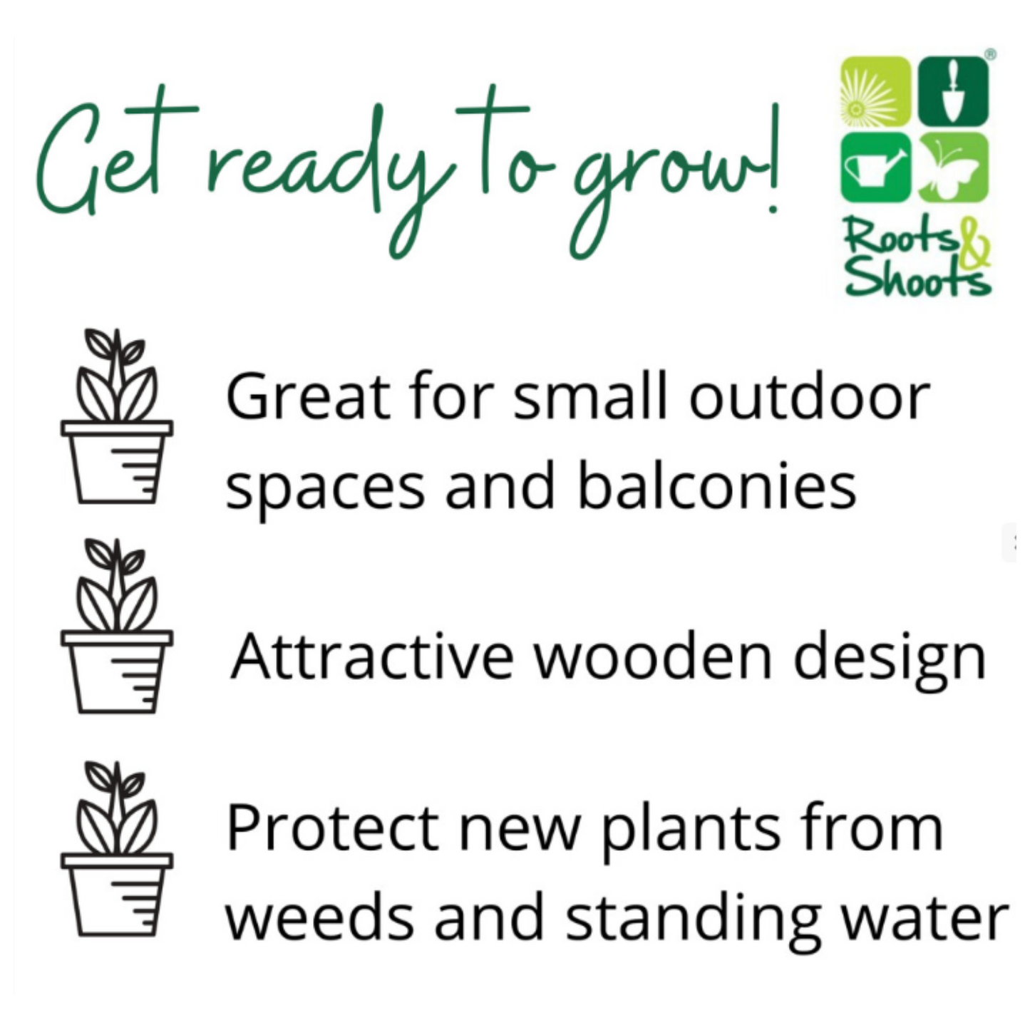 Heavy Duty Brown 3 Tier Garden Step Planter