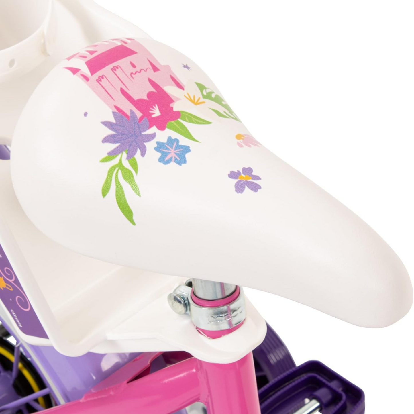 Toimsa Disney Princess 14" Bicycle, with Stabilisers, Basket and Doll Carrier